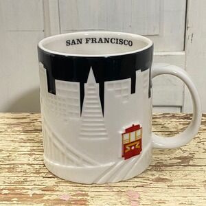 Starbucks San Francisco Collector Series 2012 3D Relief Skyline Mug 16oz